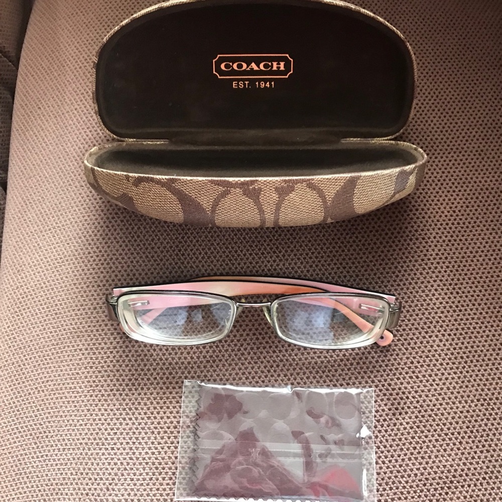 Women’s brand new Coach frames with hard case
